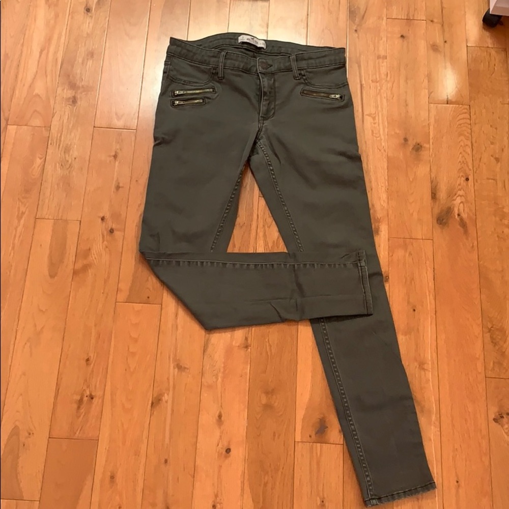 Olive Green Stretchy Pants